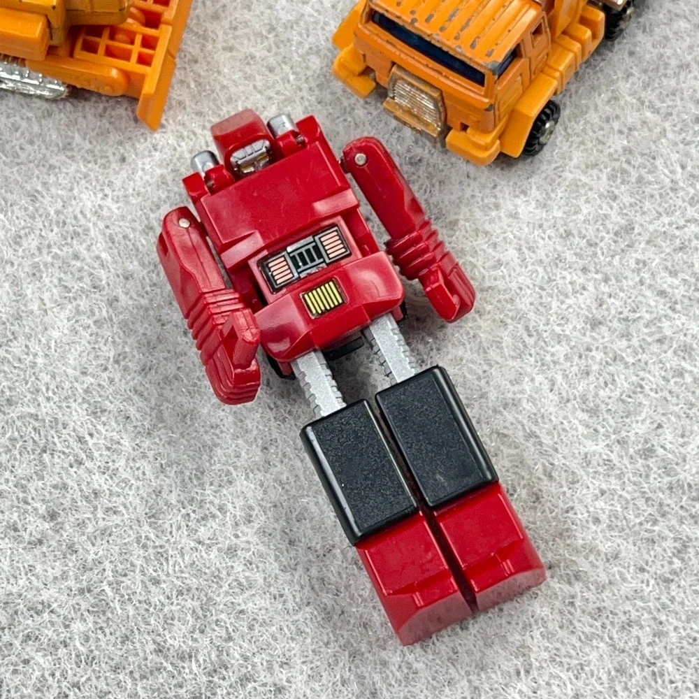 Vintage GoBots Guardian DUMPER MR-09 Yellow Dump Truck Dozer Motorcycle Lot